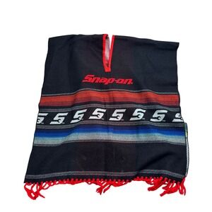 Snap on‎ Tools Serape Poncho Automotive Mechanic Car Racing Pullover Blanket